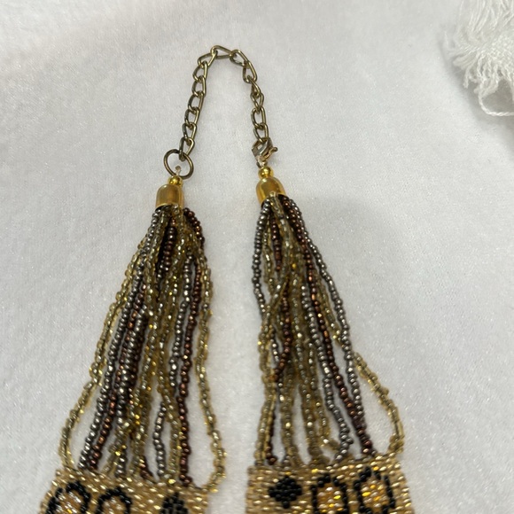 Aztec Native American multi strand beaded Necklace!  EUC!  No call outs! - Picture 4 of 10